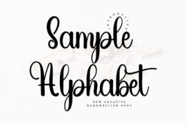 Sample Alphabet Font
