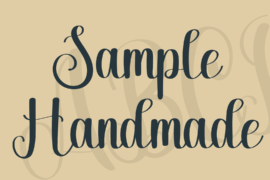 Sample Handmade Font