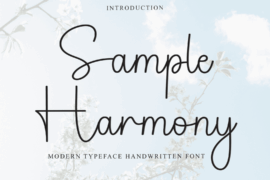 Sample Harmony Font