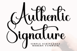 Sample Signature Font