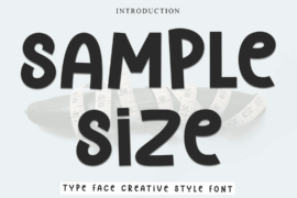 Sample Size Font
