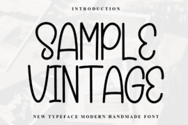 Sample Vintage Font