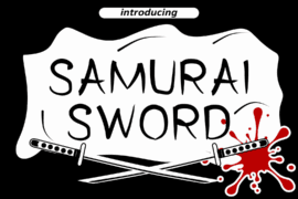 Samurai Sword Font
