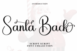 Santa Back Font