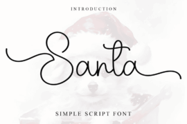 Santa Beauty Font