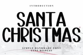 Santa Christmas Font