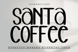 Santa Coffee Font