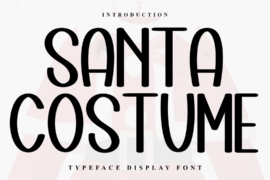 Santa Costume Font