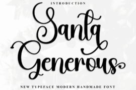 Santa Generous Font