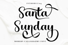 Santa Sunday Font