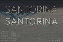 Santorina Font Family