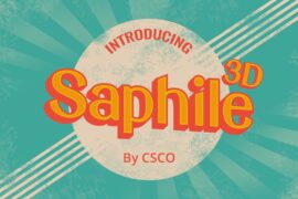 Saphile 3D Demo Font