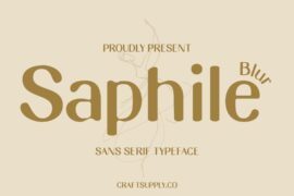 Saphile Blur Demo Font