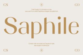 Saphile Demo Font