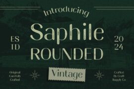 Saphile Rounded Drawn Demo Font