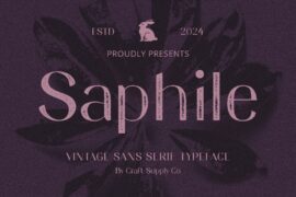Saphile Vintage Demo Font