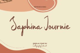 Saphina Journie Demo Font