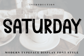 Saturday Again Font