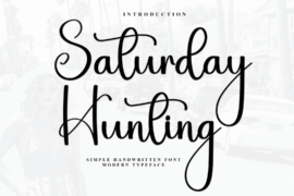 Saturday Hunting Font