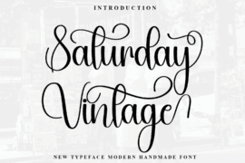 Saturday Vintage Font