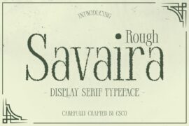 Savaira Rough Demo Font