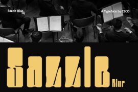 Sazzle Blur Demo Font