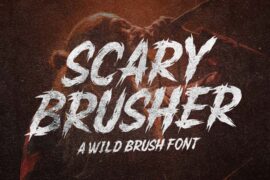 Scary Brusher Font