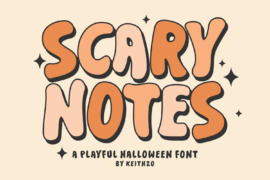 Scary Notes Font