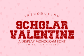 Scholar Valentine Font