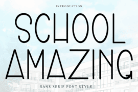 School Amazing Font