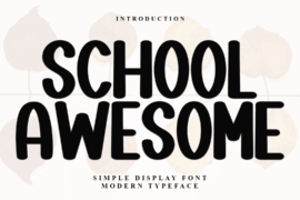 School Awesome Font