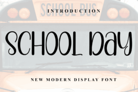 School Day Font