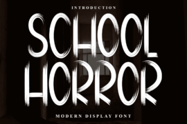 School Horror Font