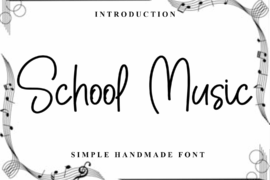 School Music Font