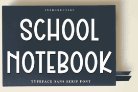 School Notebook Font