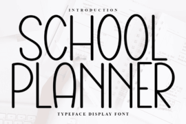 School Planner Font