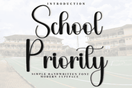 School Priority Font