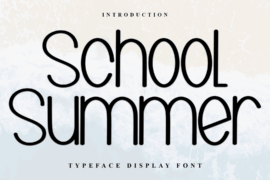 School Summer Font