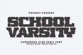 School Varsity Font