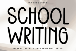 School Writing Font