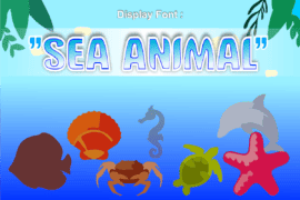 Sea Animal Font