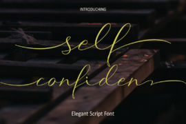Self-Confident Font