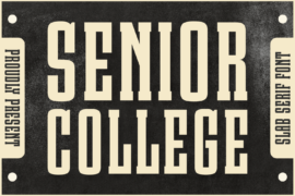 Senior College Font