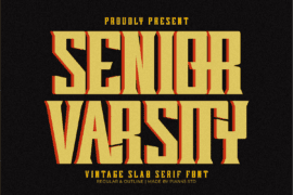 Senior Varsity Font