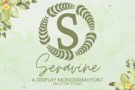 Seravine Monogram Font