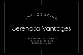 Serenata Vantages Font Family