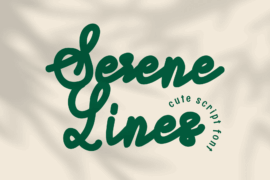 Serene Lines Font
