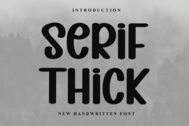 Serif Thick Font