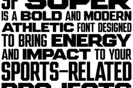 SF SUPER Font Family