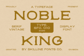 SFC Noble King Font
